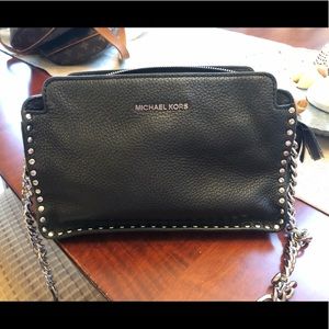 Michael Kors Black Leather Crossbody
